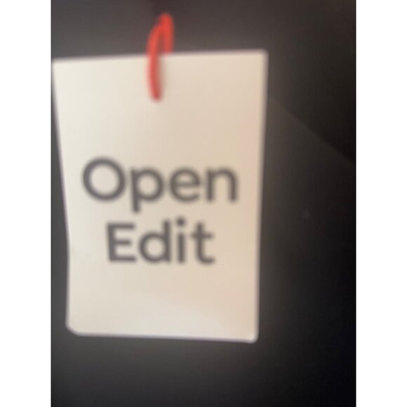 NWT Black Open Edit XS Relaxed Blazer Jacket Polyester - Picture 13 of 13